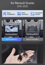 Navigatie android Dacia Duster 2015-2020 8GRM+128GB stocare carplay procesor 8core android auto slot sim 4G+camera marsalier cadou - imagine 3